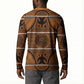 Lesotho Seanamarena Button Sweatshirt Basotho Traditional Blanket Style - Orange