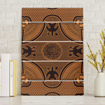 Basotho Blanket Canvas Wall Art Lesotho Seanamarena Heritage - Orange - African Pride