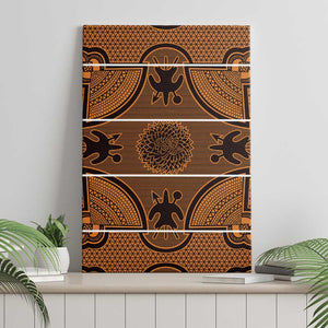 Basotho Blanket Canvas Wall Art Lesotho Seanamarena Heritage - Orange - African Pride