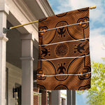 Basotho Blanket Garden Flag Lesotho Seanamarena Heritage - Orange - African Pride