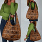 Basotho Blanket Grocery Bag Lesotho Seanamarena Heritage - Orange - African Pride
