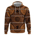 Basotho Blanket Hoodie Lesotho Seanamarena Heritage - Orange - African Pride