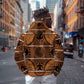 Basotho Blanket Hoodie Lesotho Seanamarena Heritage - Orange - African Pride