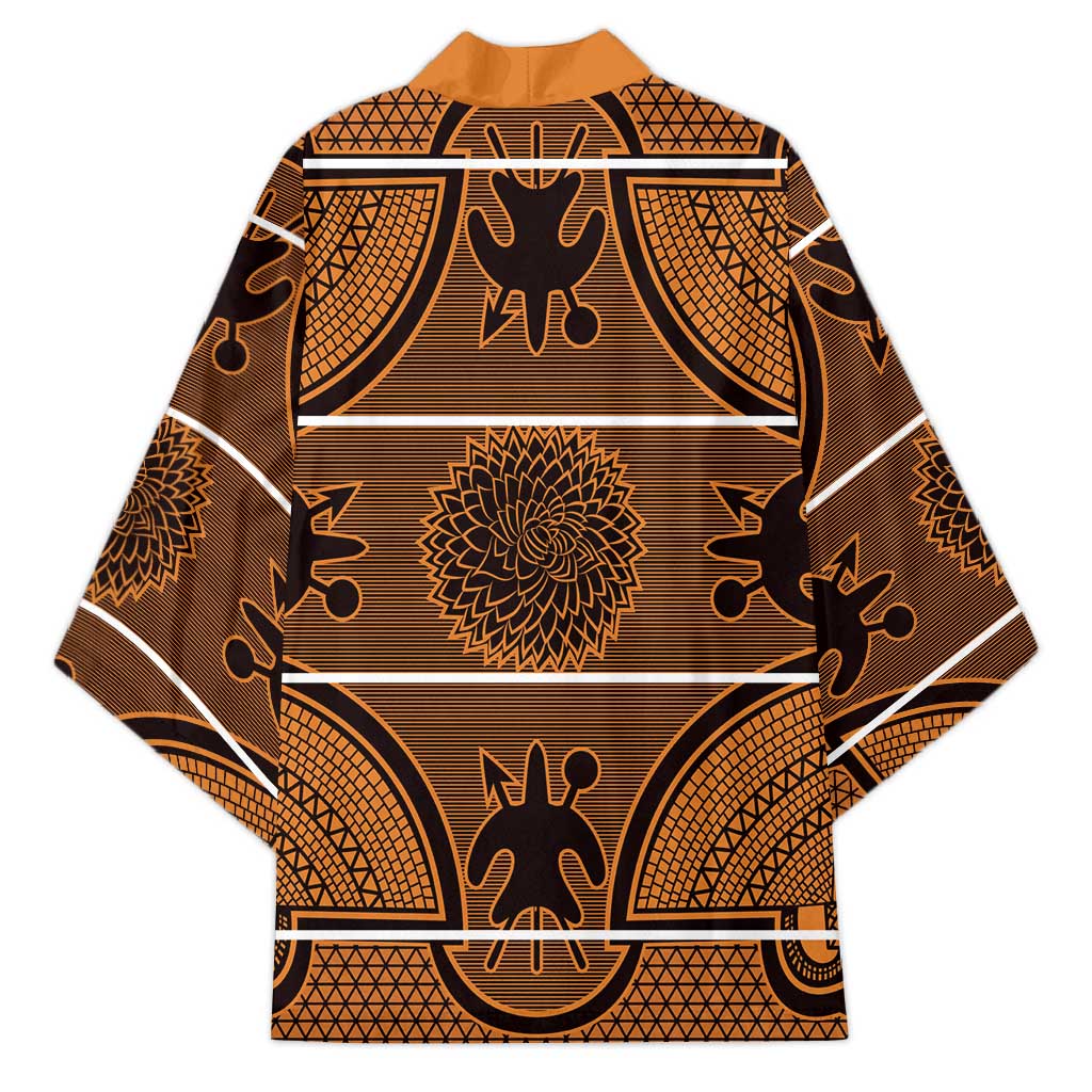 Lesotho Seanamarena Kimono Basotho Traditional Blanket Style - Orange