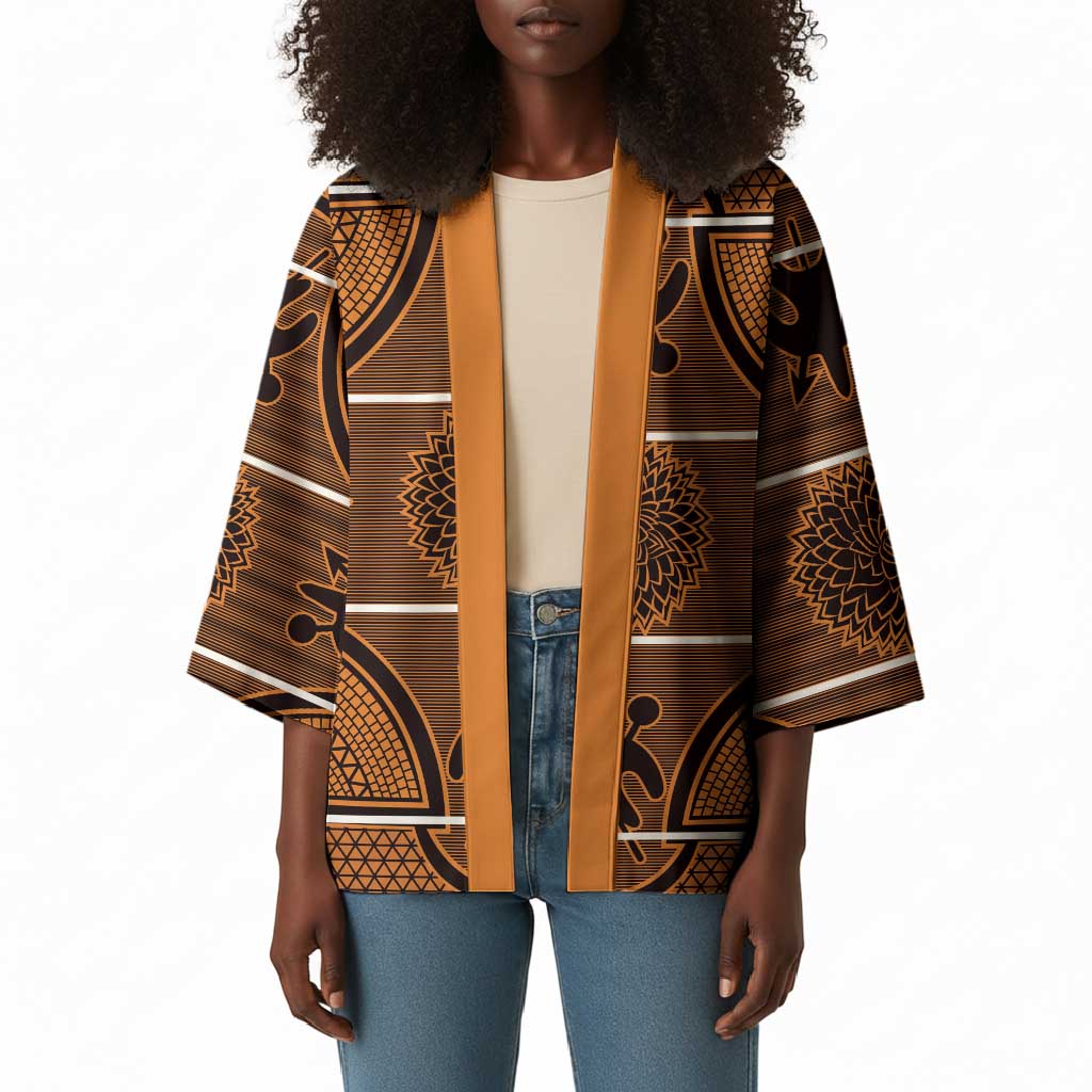 Lesotho Seanamarena Kimono Basotho Traditional Blanket Style - Orange