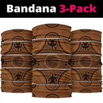 Basotho Blanket Neck Gaiter Lesotho Seanamarena Heritage - Orange LT15