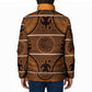 Lesotho Seanamarena Padded Jacket Basotho Traditional Blanket Style - Orange