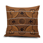 Lesotho Seanamarena Pillow Cover Basotho Traditional Blanket Style - Orange
