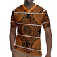 Basotho Blanket Rugby Jersey Lesotho Seanamarena Heritage - Orange - African Pride