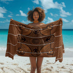 Basotho Blanket Sarong Lesotho Seanamarena Heritage - Orange - African Pride