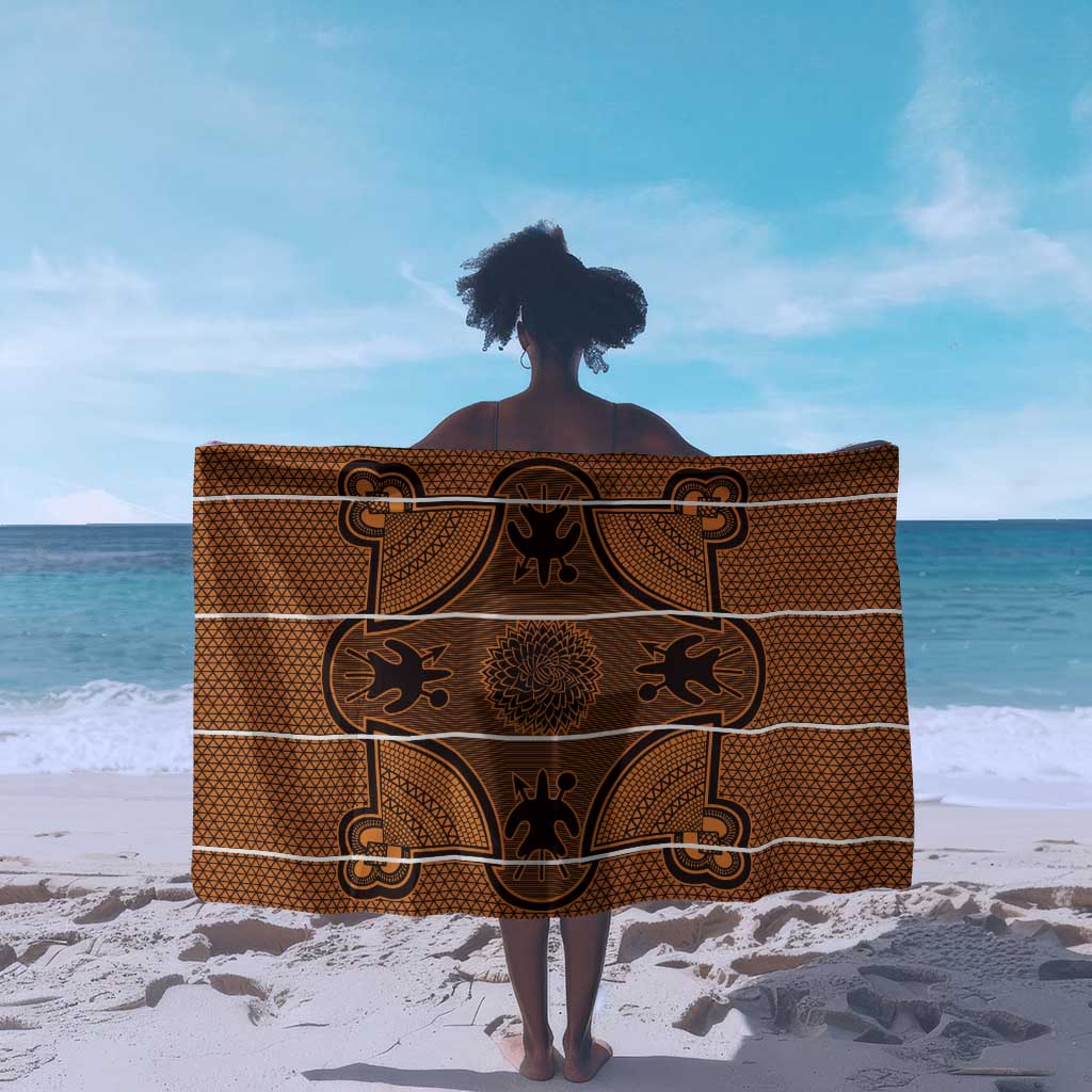 Basotho Blanket Sarong Lesotho Seanamarena Heritage - Orange - African Pride