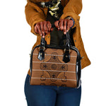 Basotho Blanket Shoulder Handbag Lesotho Seanamarena Heritage - Orange - African Pride