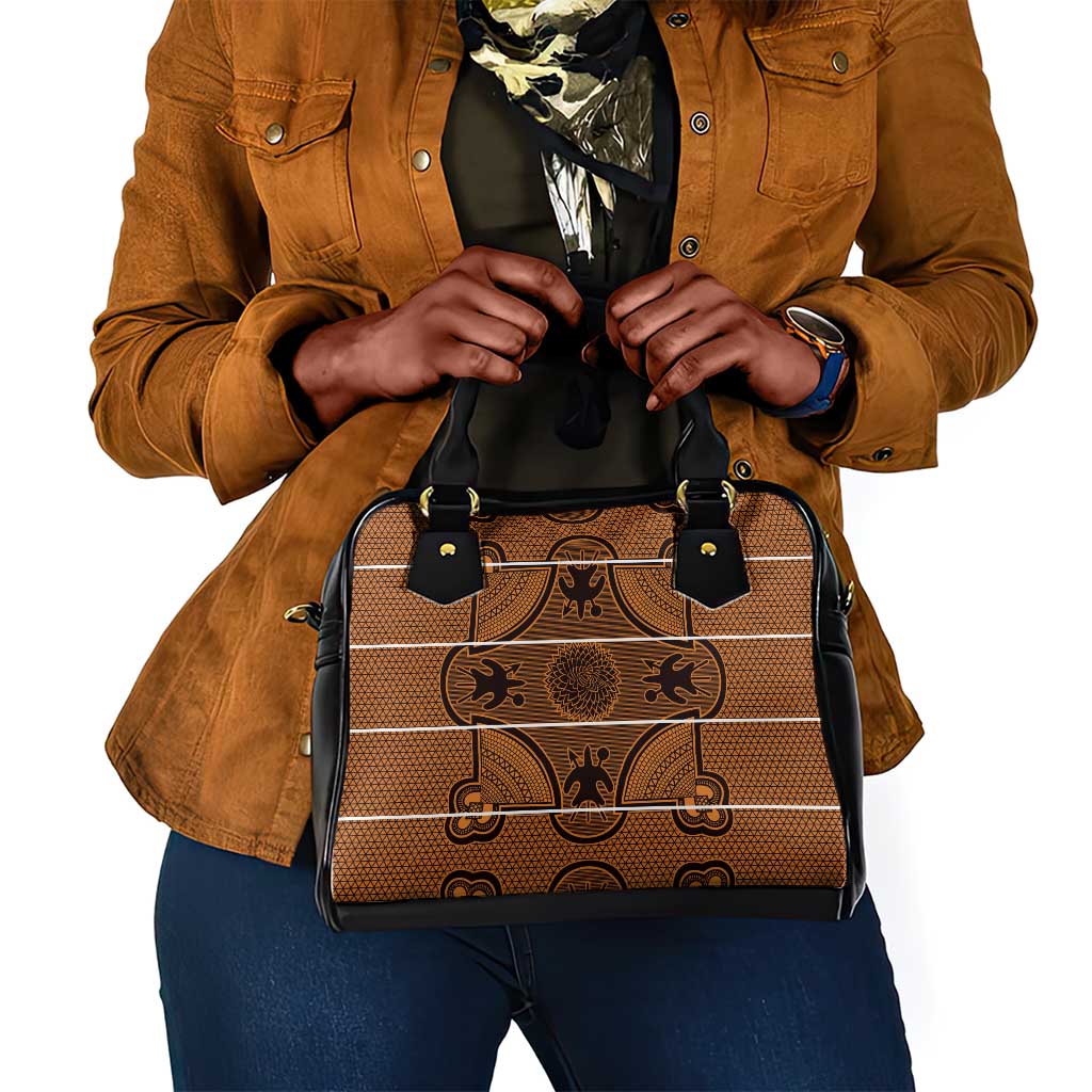 Basotho Blanket Shoulder Handbag Lesotho Seanamarena Heritage - Orange - African Pride