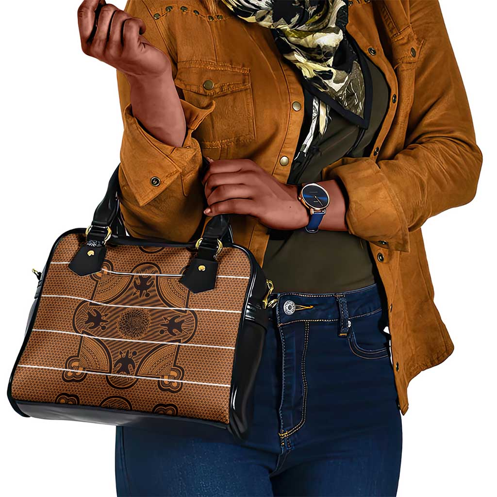 Basotho Blanket Shoulder Handbag Lesotho Seanamarena Heritage - Orange - African Pride