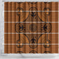 Basotho Blanket Shower Curtain Lesotho Seanamarena Heritage - Orange - African Pride