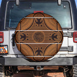 Basotho Blanket Spare Tire Cover Lesotho Seanamarena Heritage - Orange - African Pride