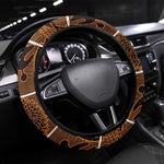 Basotho Blanket Steering Wheel Cover Lesotho Seanamarena Heritage - Orange - African Pride