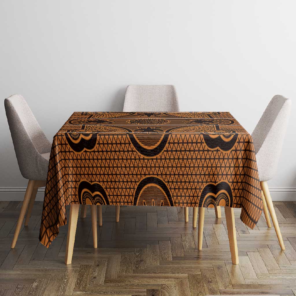 Basotho Blanket Tablecloth Lesotho Seanamarena Heritage - Orange - African Pride