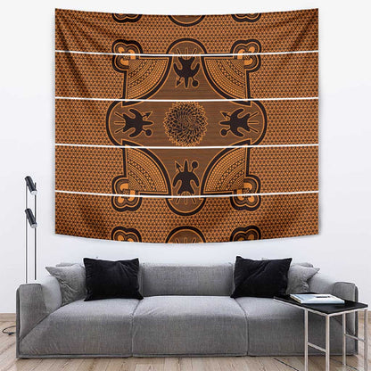 Basotho Blanket Tapestry Lesotho Seanamarena Heritage - Orange - African Pride