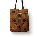 Lesotho Seanamarena Tote Bag Basotho Traditional Blanket Style - Orange