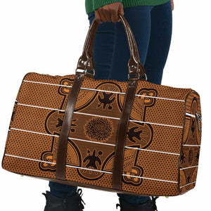 Lesotho Seanamarena Travel Bag Basotho Traditional Blanket Style - Orange