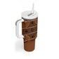 Basotho Blanket Tumbler With Handle Lesotho Seanamarena Heritage - Orange - African Pride