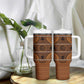 Basotho Blanket Tumbler With Handle Lesotho Seanamarena Heritage - Orange - African Pride