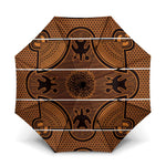 Lesotho Seanamarena Umbrella Basotho Traditional Blanket Style - Orange