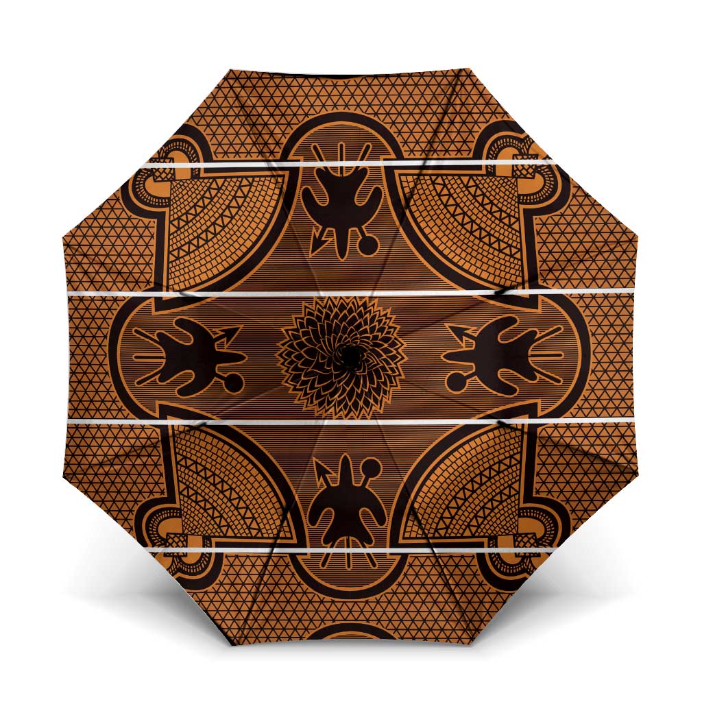 Lesotho Seanamarena Umbrella Basotho Traditional Blanket Style - Orange