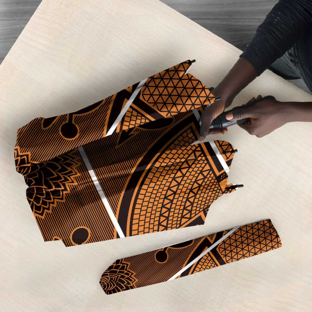 Lesotho Seanamarena Umbrella Basotho Traditional Blanket Style - Orange