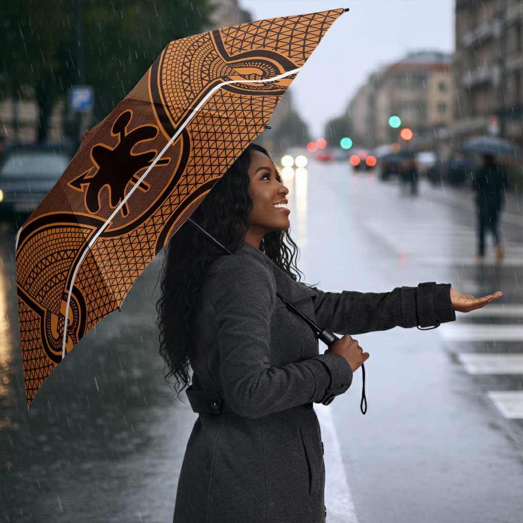 Lesotho Seanamarena Umbrella Basotho Traditional Blanket Style - Orange