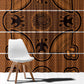 Basotho Blanket Window Curtain Lesotho Seanamarena Heritage - Orange - African Pride