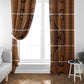 Basotho Blanket Window Curtain Lesotho Seanamarena Heritage - Orange - African Pride
