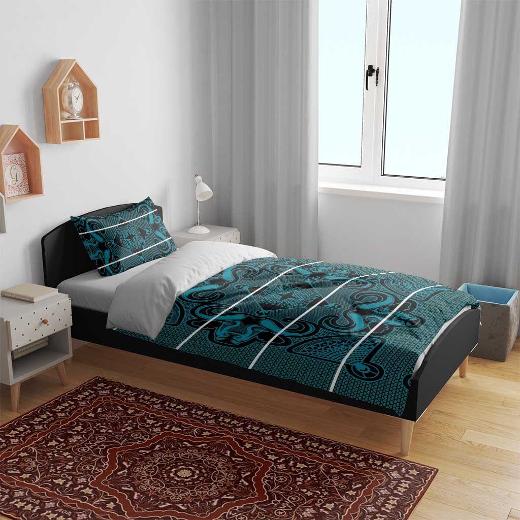 Basotho Blanket Bedding Set Lesotho Motlatsi Seanamarena Heritage - Lesotho Breeze - African Pride
