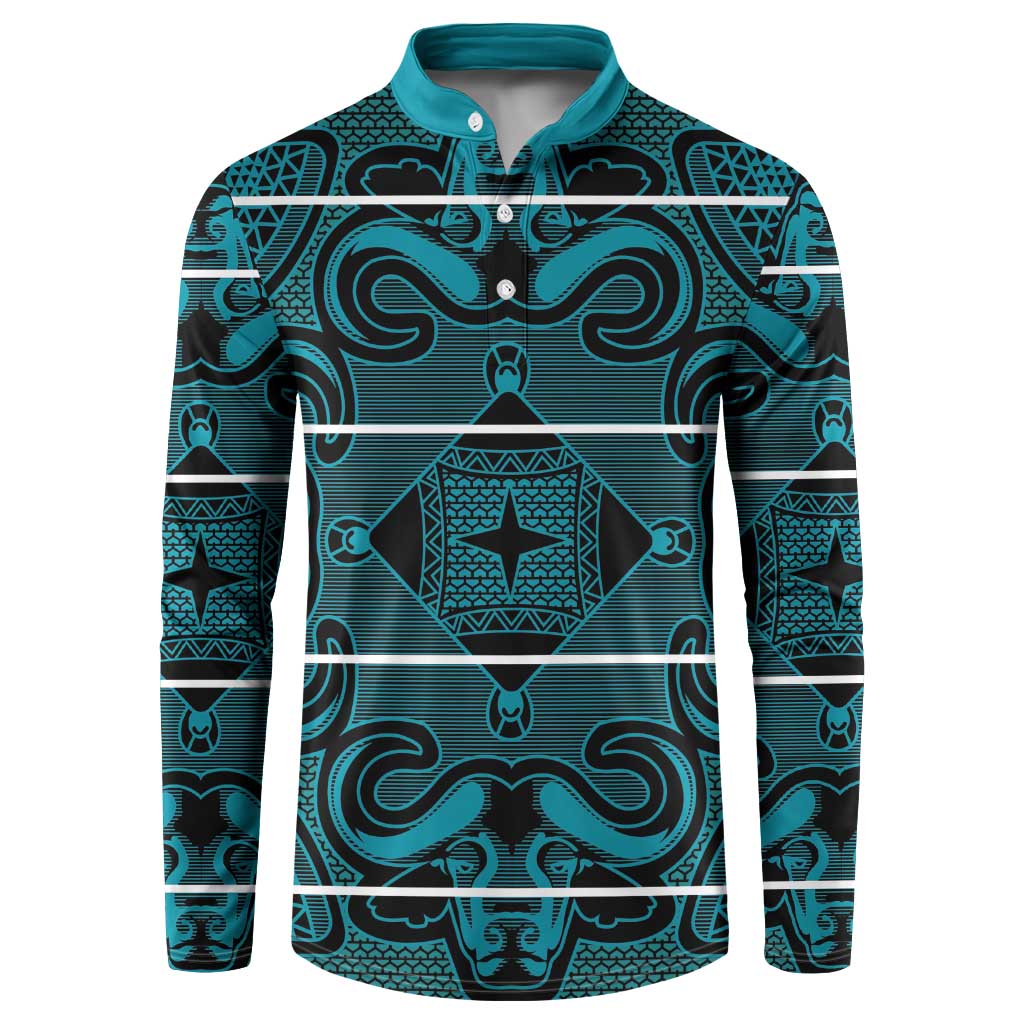 Lesotho Seanamarena - Motlatsi Button Sweatshirt Basotho Traditional Blanket Style - Lesotho Breeze