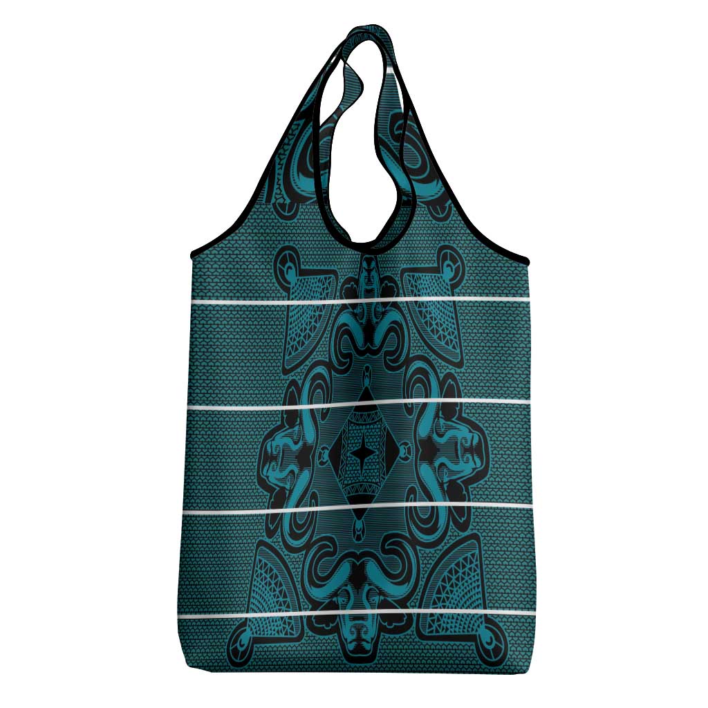 Basotho Blanket Grocery Bag Lesotho Motlatsi Seanamarena Heritage - Lesotho Breeze - African Pride