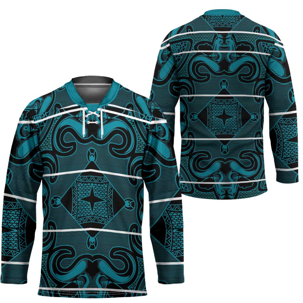 Lesotho Seanamarena - Motlatsi Hockey Jersey Basotho Traditional Blanket Style - Lesotho Breeze