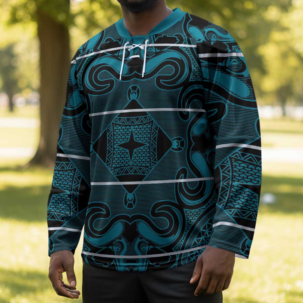 Lesotho Seanamarena - Motlatsi Hockey Jersey Basotho Traditional Blanket Style - Lesotho Breeze