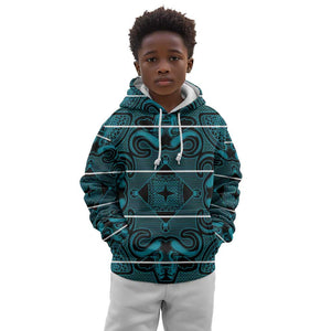 Basotho Blanket Kid Hoodie Lesotho Motlatsi Seanamarena Heritage - Lesotho Breeze - African Pride