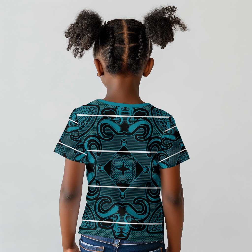Basotho Blanket Kid T shirt Lesotho Motlatsi Seanamarena Heritage - Lesotho Breeze - African Pride