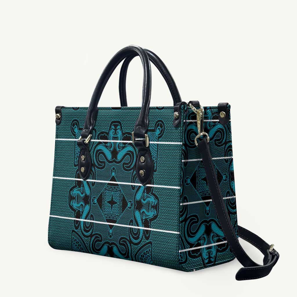 Lesotho Seanamarena - Motlatsi Leather Bag Basotho Traditional Blanket Style - Lesotho Breeze