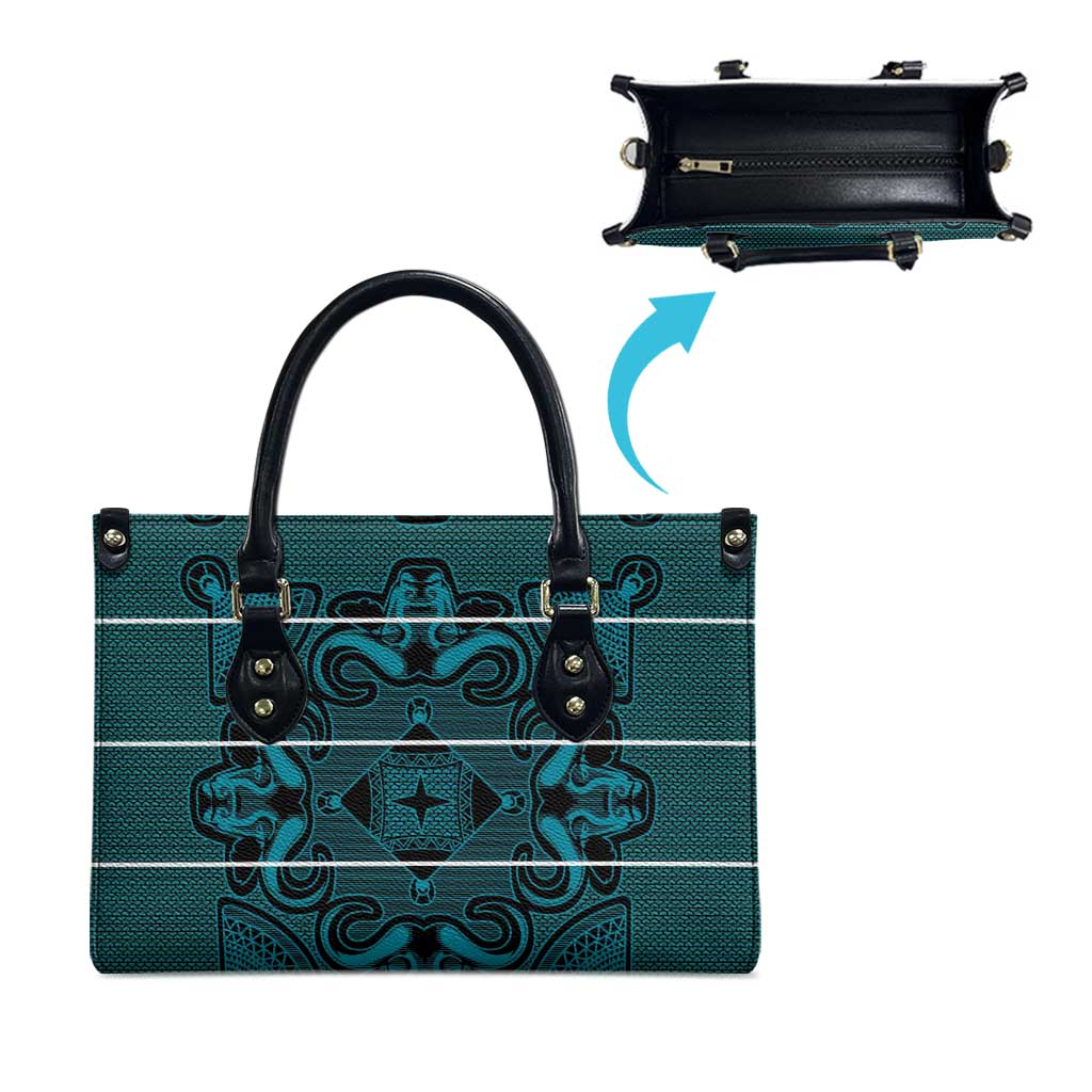Lesotho Seanamarena - Motlatsi Leather Bag Basotho Traditional Blanket Style - Lesotho Breeze