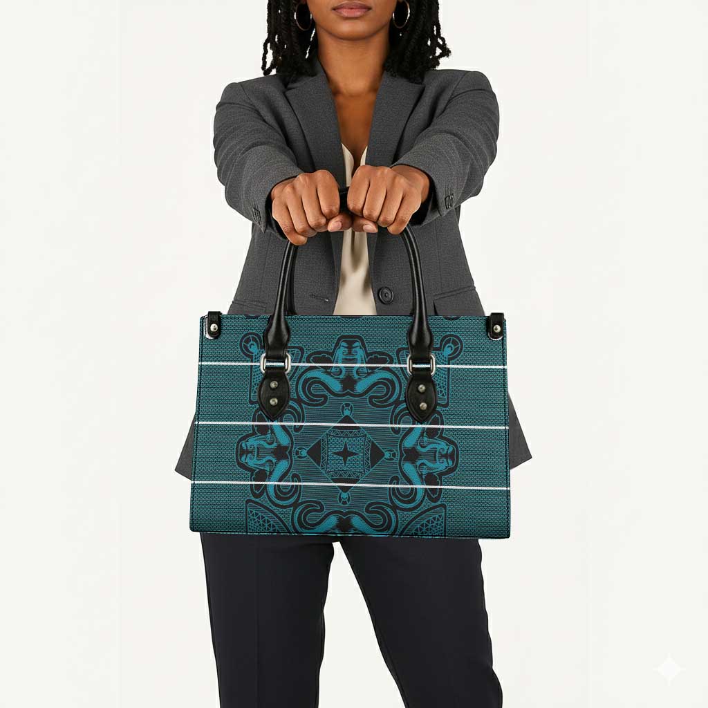 Lesotho Seanamarena - Motlatsi Leather Bag Basotho Traditional Blanket Style - Lesotho Breeze