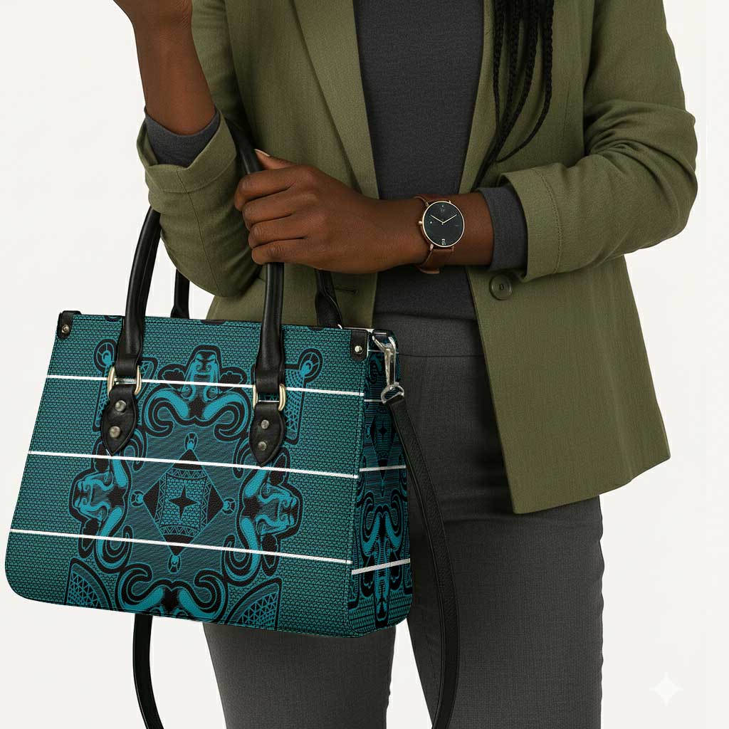 Lesotho Seanamarena - Motlatsi Leather Bag Basotho Traditional Blanket Style - Lesotho Breeze