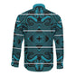 Basotho Blanket Long Sleeve Button Shirt Lesotho Motlatsi Seanamarena Heritage - Lesotho Breeze - African Pride