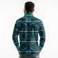 Basotho Blanket Long Sleeve Polo Shirt Lesotho Motlatsi Seanamarena Heritage - Lesotho Breeze - African Pride