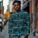 Basotho Blanket Long Sleeve Shirt Lesotho Motlatsi Seanamarena Heritage - Lesotho Breeze - African Pride