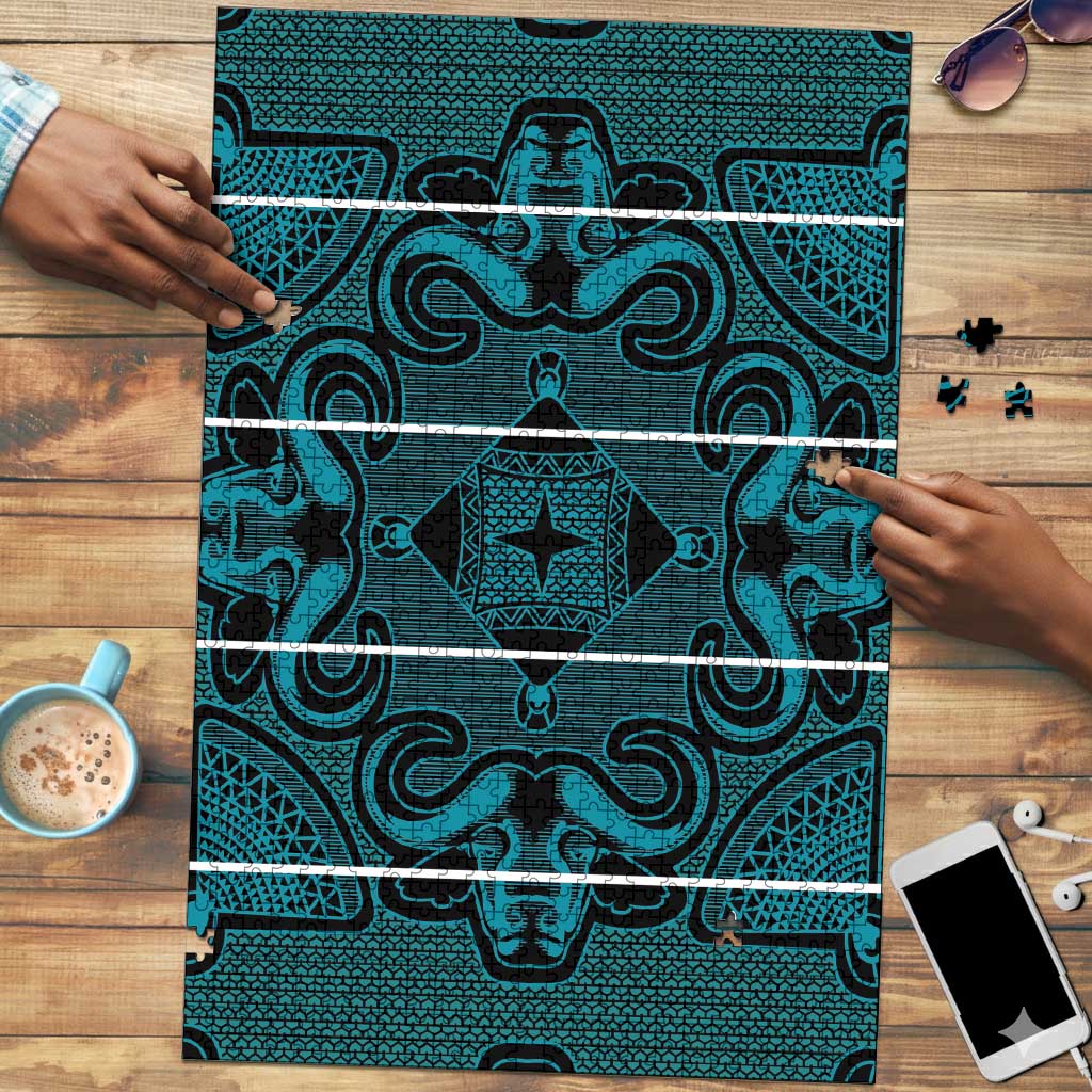 Lesotho Seanamarena - Motlatsi Puzzle Basotho Traditional Blanket Style - Lesotho Breeze