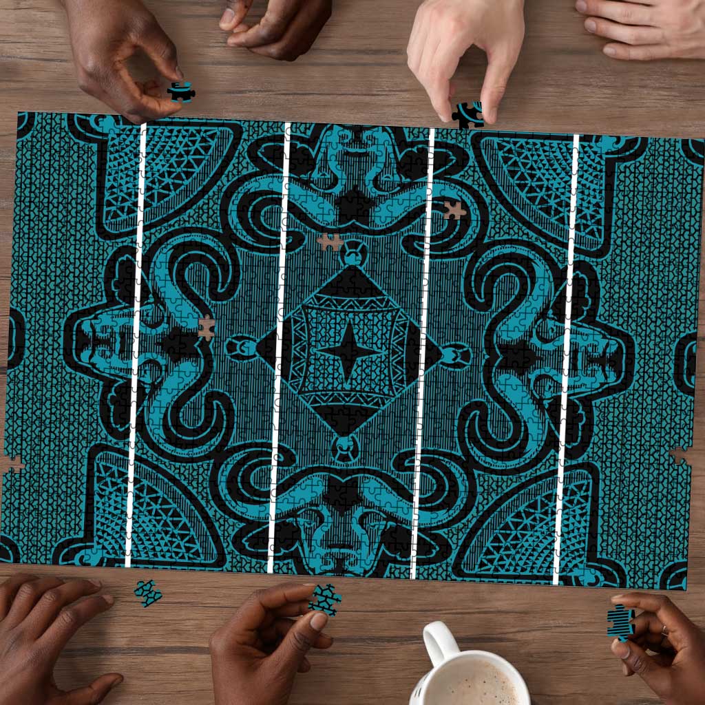 Lesotho Seanamarena - Motlatsi Puzzle Basotho Traditional Blanket Style - Lesotho Breeze