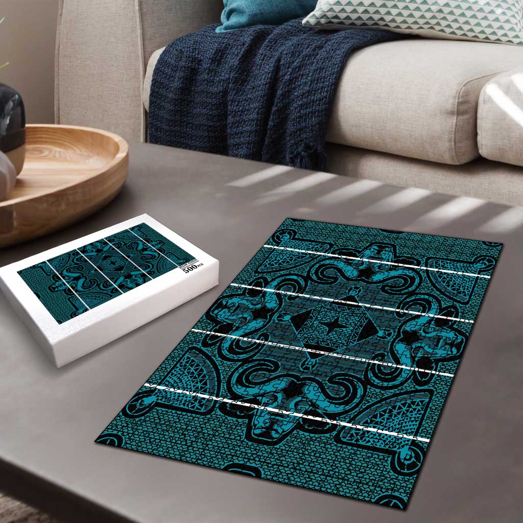 Lesotho Seanamarena - Motlatsi Puzzle Basotho Traditional Blanket Style - Lesotho Breeze